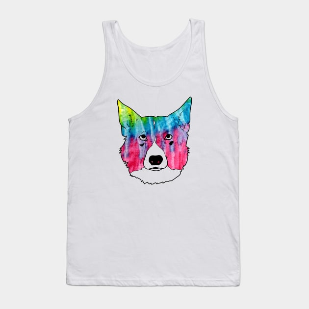 Tie Dye Doggo Tank Top by TaliDe